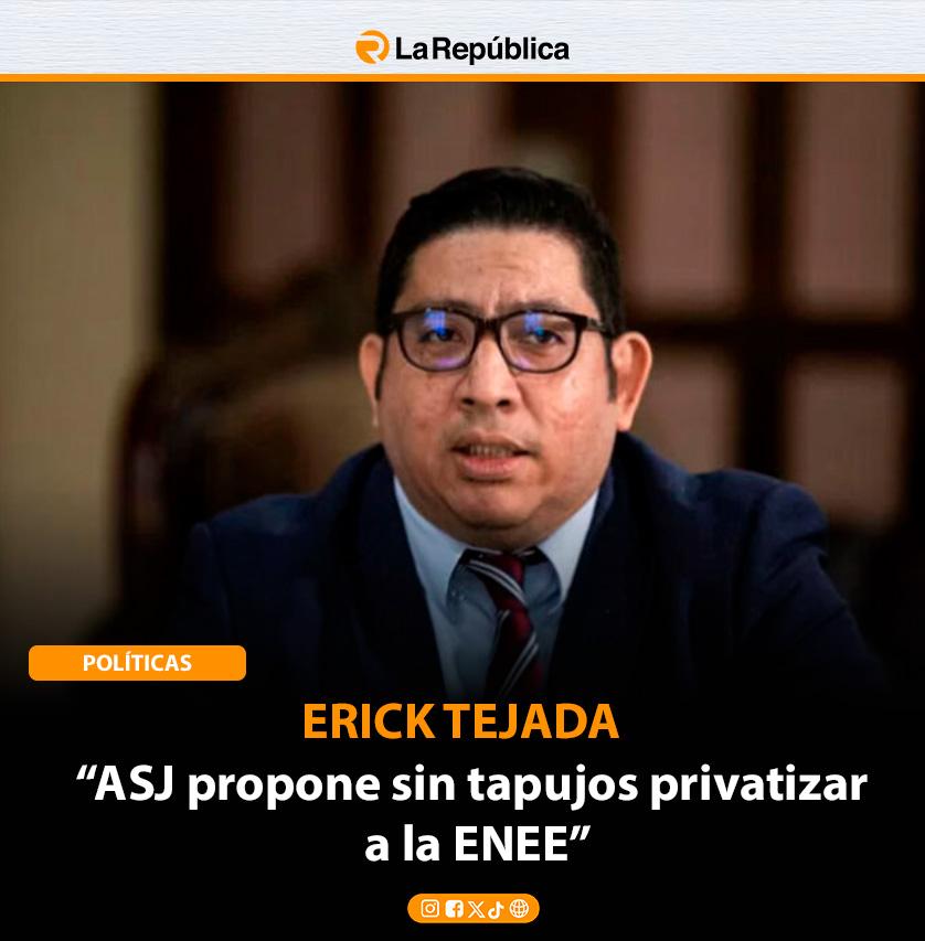 El exgerente de la ENEE, Erick Tejada, cuestionó a varias organizaciones de la sociedad civil por impulsar propuestas de reforma que, según  - Cover Image